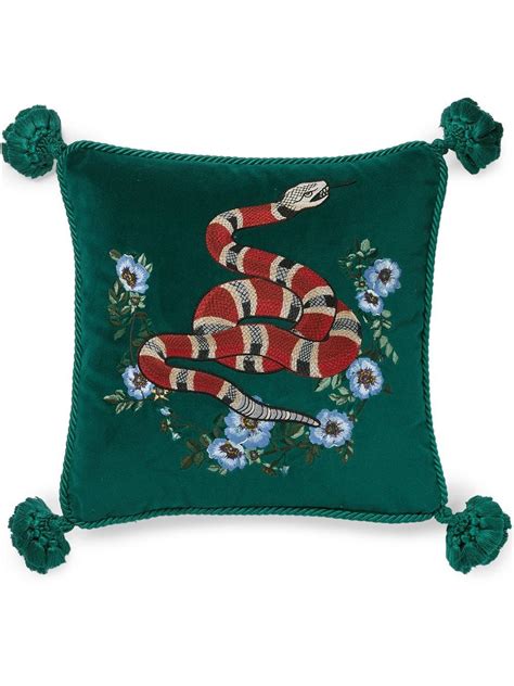 gucci snake pillow|Designer Luxury Cushions .